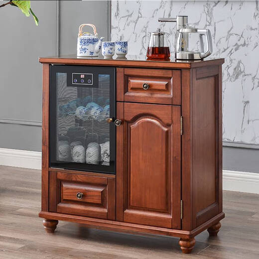 Yusenyi Tea Bar Шкаф Home Living Room Полностью автоматический интеллектуальный дозатор с твердым древесиной с дезинфекцией шкафа Новый китайский высококачественный высококачественный 9902 Полностью автоматический тепло льда