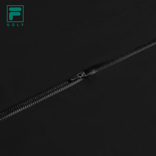 FILA Official Men's Woven Jacket 2025 Winter New Golf Sports Leisure Waterproof Jacket Dark Black-BK M 170/92A/M