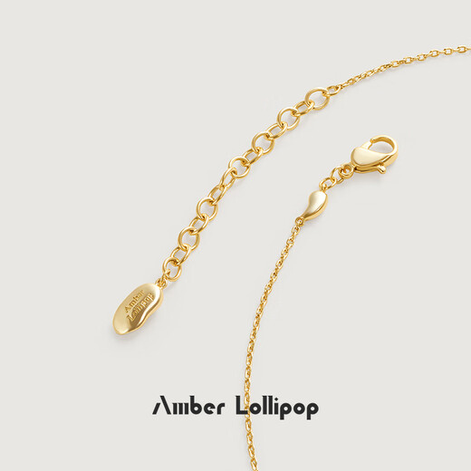 Amber Lollipop Wang Yuwen's same style tiger eye stone necklace women's clavicle chain neck necklace anniversary birthday gift for girlfriend and wife brown