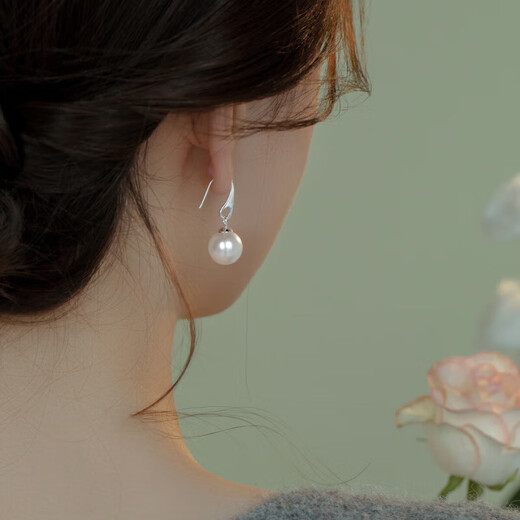 GAUSS CARLER old phoenix natural temperament long pearl earrings for women light luxury face slimming earrings 2025 new explosive long silver pearl earrings of the same style