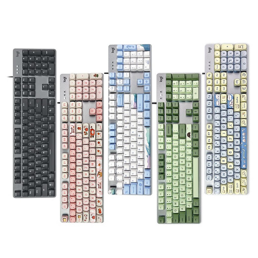 Logitech SF NEU K845 Wired Mechanical Keyboard Whale Herbst Blau Welle Tee Rotwelle E-Sportspiel High-Value Logitech K845 Blue Waft Box Abnehmbare Tasche