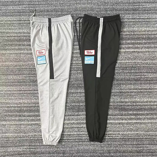 腾讯体育（Tencent Sports）新款aj飞人长裤秋冬春夏季情侣潮牌宽松运动休闲舒适束脚卫裤 6223灰色 3XL (175-180cm)