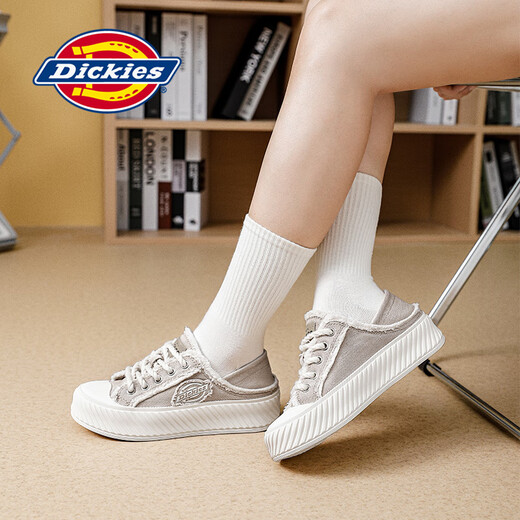Dickies Canvas Shoes для женщин 2025 Новая летняя ботинка с двумя одеждами с полуприцеп.