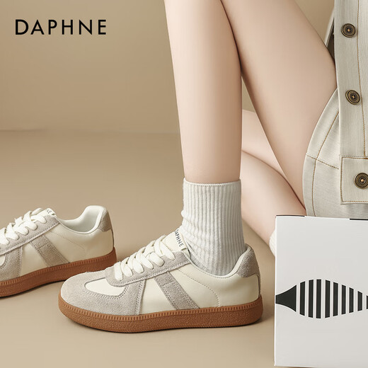 Daphne (Daphne) Chaussures d'entraînement allemandes pour les femmes 2025 Summer Souffer et les chaussures blanches polyvalentes sport épaisses semelles chaussures en amélioration