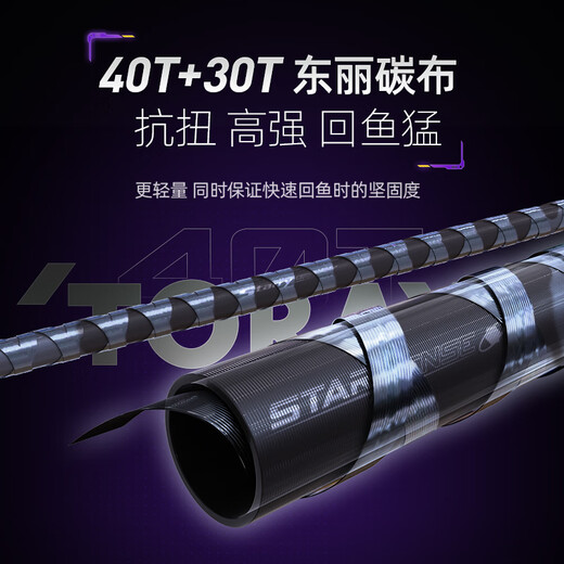 Händchen Xingjue Super Fast Einstellung Mandarin Fischstange professionelle Insektenstange Schwarze Grube Gerade Griff Griff Guss Tropfenscheibe Carbon Köderstange 682 m 2,03 m Misthandle superschnelle Einstellung [C]