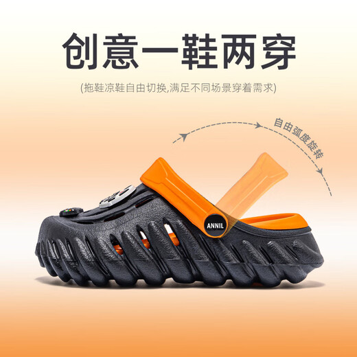 Annil Children's Hole Shoes Pantoffeln mittelgroße Kinderkleidung 2025 Neue Sommer-Kinderbag-Toe Sandals Hole Schuhe 7453 Grün 34 (220 mm empfohlene Größen 34-35)