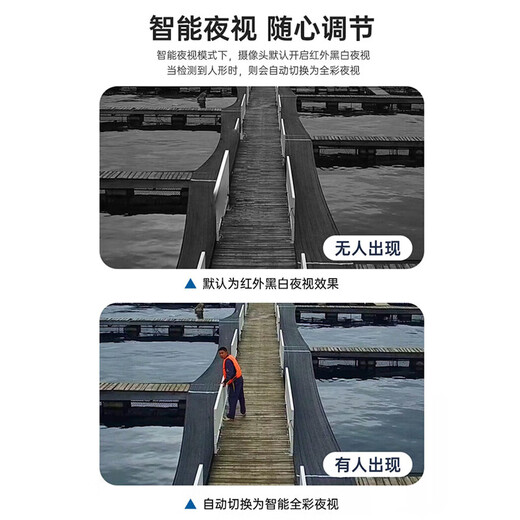 纽曼家用AI摄像头无线手机远程监控器360度无死角带夜视全景旋转球机全彩追踪语音对讲农村室外防水