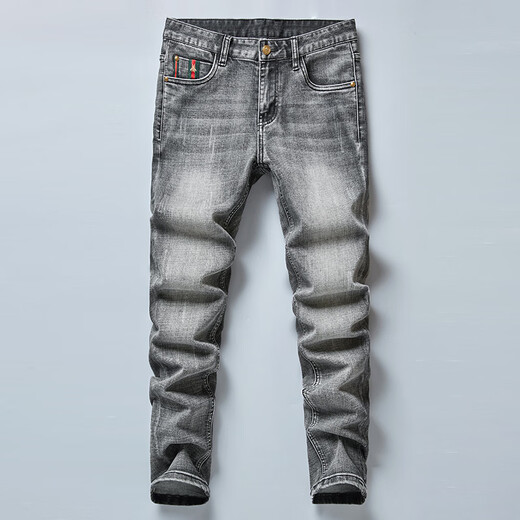Falamone Armani Herrenkleidung 2025 Sommer High-End-Herrenkleidung Jeans schlanke elastische Beine reine Baumwolle lässige lange Hosen Armani 9923 Modelle 28 Zwei Fuß-Eins