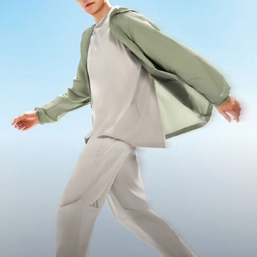 Adidas Jacke Herren Sommer Neue Outdoor -Fitness Thin Sportswear Kapuze Windproof Casual Jacket JZ8403 JZ8403 S