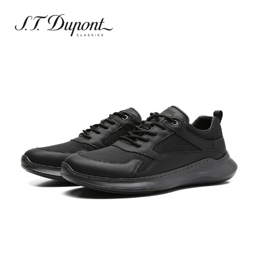 S.T.DUPONT CLASSICS Dupont men's toe-layer cowhide leather shoes men's comfortable urban sports casual business shoes black 40