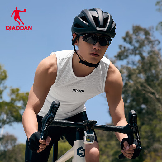 Jordan Cycling Suit Sports Vest Men's Summer Breathable Quick-Drying Clothes Road Bike Mountain Suit Jordan White M