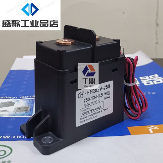 HFE82V-250/750-12 24-HL5 high voltage DC relay contactor electric vehicle customization HFE82V25075012HL5 coil 1