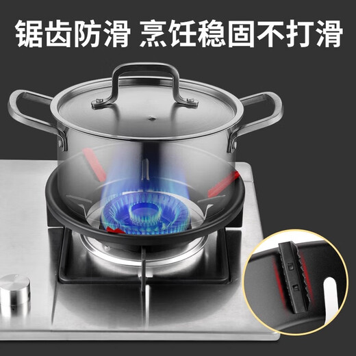 Gas stove windproof cover, fire cover, household gas stove energy-saving ring, universal anti-slip bracket for stove top, windproof stove pot holder, anti-skid/high temperature resistance, galvanized version, two pack