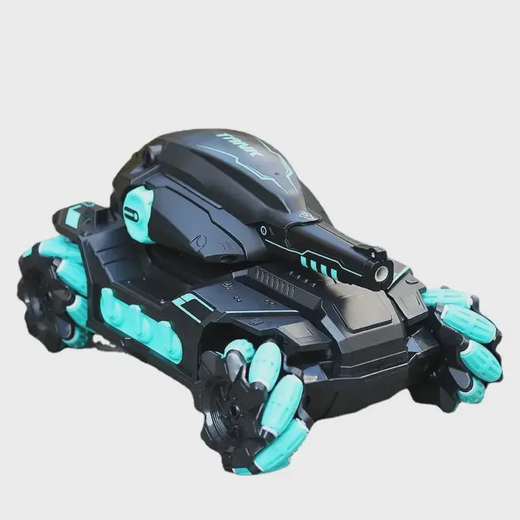 
Toy car remote control, gesture sensing, remote control tank battle toy car four-wheel drive can fire water bullets 1389 black and green [handle remote control + watch remote control