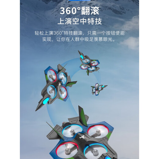 BEAST DRONE DRONE PHOTOGRAPHIE AERIELLE ÉVIVANT HORDEFINITION D'OBSIDITION 4K Double caméra Élèves de l'école élémentaire Small Children's Remote Control Aircraft 2024 Nouveau Black Technology Dual Electriclessless 4K Dual Camera [360 Roll, Smart Hover, One Keyboard