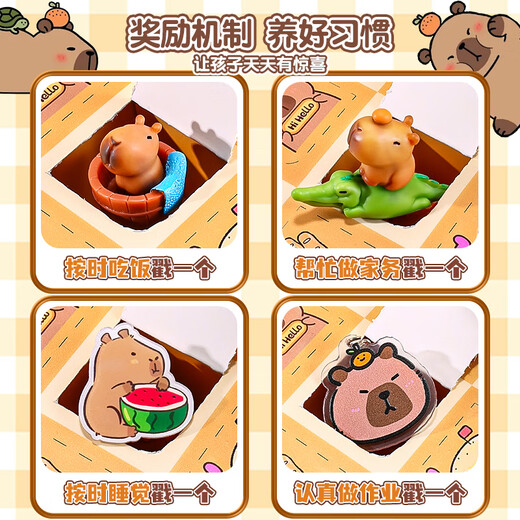 罗璃儿童玩具卡皮巴拉洞洞乐盲盒戳戳乐3-6岁幼儿园8-10女孩生日礼物9