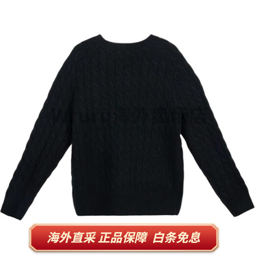 Coach (Coach) FW24 Solid Color Letter gedruckt runden Hals langärmeliger Pullover für Frauen schwarz Schwarz S