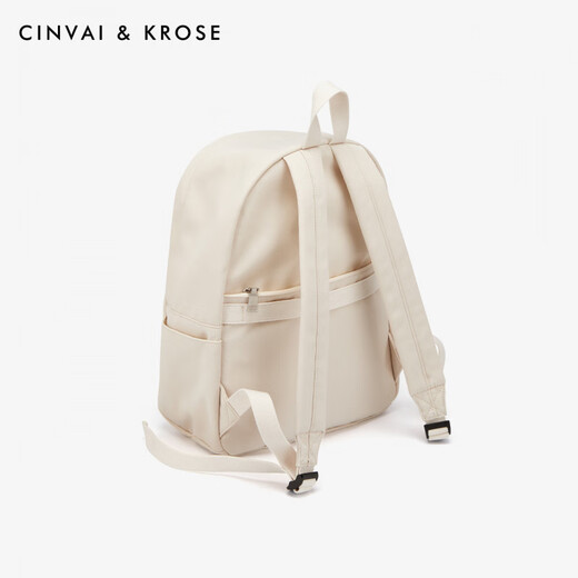 CinvaiKrose【新品】小c&k双肩包女2025新款书包大容量初中学生背包男轻便通 米白色Off-white【2025年新款生