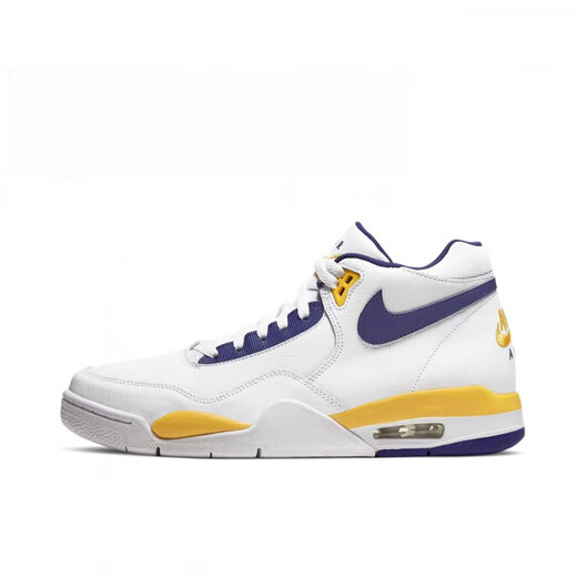 
Nike (NIKE) Flight Legacy White Blue Yellow Lakers Men's Basketball Shoes BQ4212 FD9928 [BQ4212-102] 40 ( )