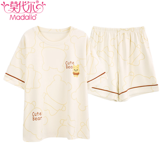 Modal Pyjamas Frauen neuer Sommer reines Baumwollshorts Shorts Dünner Sommer niedlich und süß können außerhalb von Heimkleidung getragen werden YX-7511 9856 M [Empfohlen 80-100jin [Jin gleich 0,5 kg] tragen]