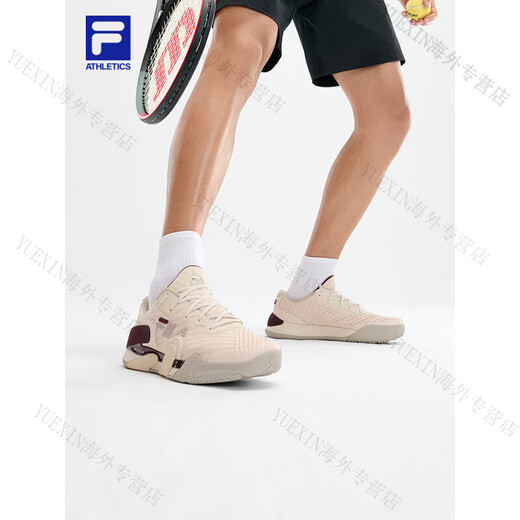 FILA official men's shoes POTENZA performance tennis shoes 2025 summer new fire shoes sports comprehensive training shoes foam white-WG 41