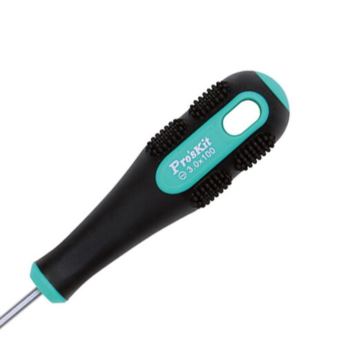 Baogong (Pro sKit) 9SD-205A green and black two-color screwdriver slotted screwdriver -3.0 3.0x100mm