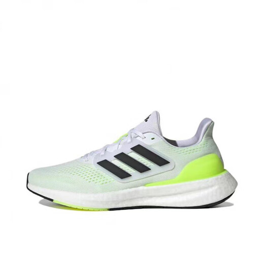 阿迪达斯 （adidas）/adidasPureboost23减震防滑耐磨男子舒适跑鞋IF4840官方旗舰 黑绿IF9657 40.5