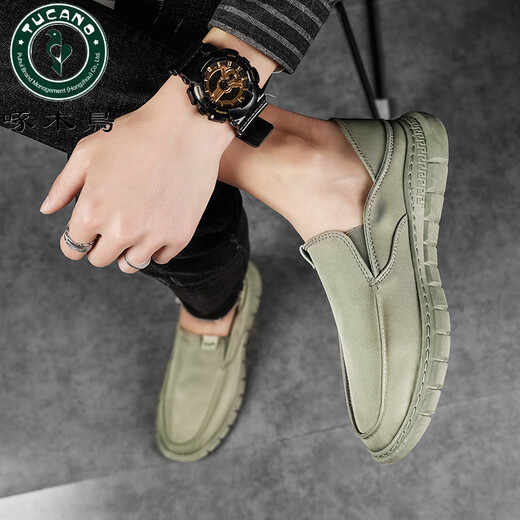 Zapatos de tela de pájaros carpinteros zapatos de lienzo de lienzo de verano para hombres.