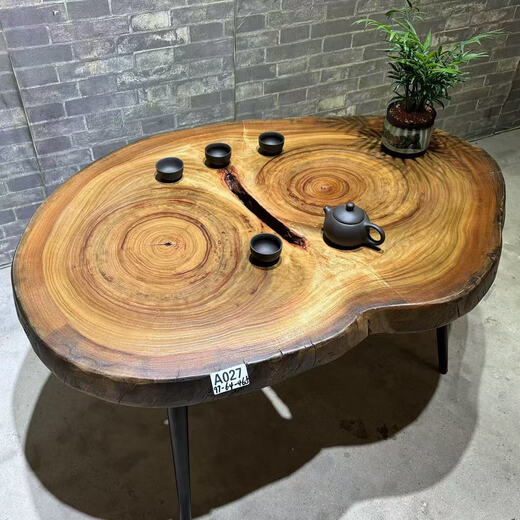 Funwudou Mesa de té de madera de alcanfor personalizada Mesa de té de madera maciza Tatami Tatami B&B PEQUEÑA MESA PEQUEÑA ESTIMO ORIGINAL TEA PINK A679 Longitud y altura 60*52*36.5