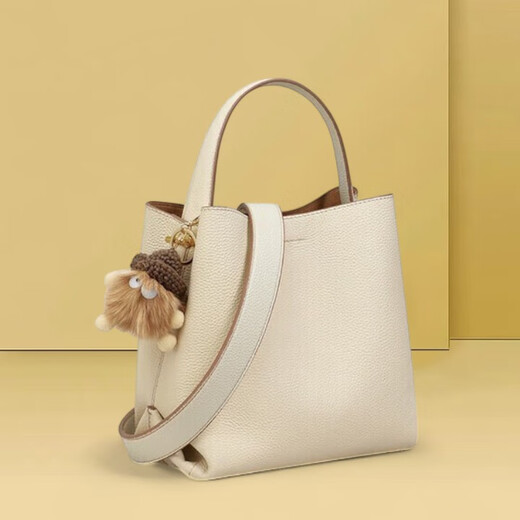 Ens internationale Luxusmarke 2025 Neues echtes Leder mit großer Kapazität Handtasche mit großer Kapazität Schübe Bag Crossbody Damenbeutel kalte Tee Farbe