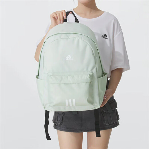 adidas\阿迪达斯背包双肩包男女包 2025秋季新款运动包旅行休闲包学生书包电脑包 浅薄荷绿/KC9896/44*35*15cm