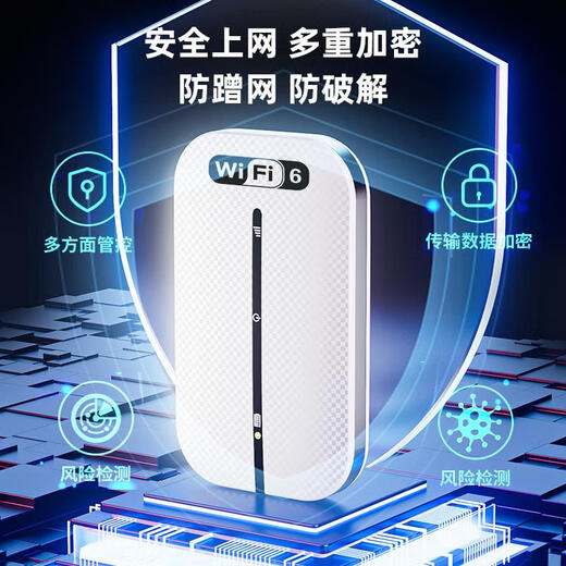 Xiaoyi 2025 new portable WiFi6 wireless router car home outing portable 4g ​​card-free mobile WiFi WiFi6Plus basic version <WiFi6 new upgrade-ten core 5G/month*1 month