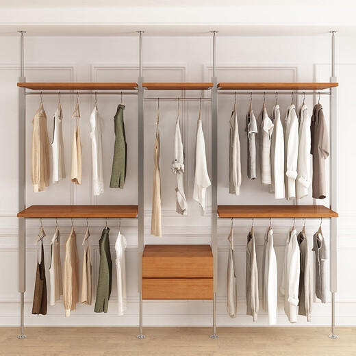 Yusenyi, der mittelalterliche Metallgarderobe, Metro Art Hanging Rack, offenes Schlafzimmer begehbar