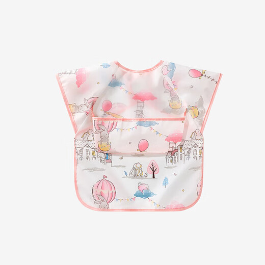Betas Baby essen Lätzchen im Sommer wasserdichte und schmutzige Kinder ärmellose Kleidung ergänzende Lebensmittel Reisbag zurück Dressing niedliche Kaninchenreise l