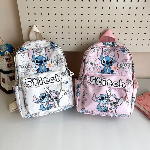 2025 Nouveau sac à dos à la mode et polyvalent pour les femmes mignonnes caricatures animées collégiales d'étudiant Light Schoolbag noir
