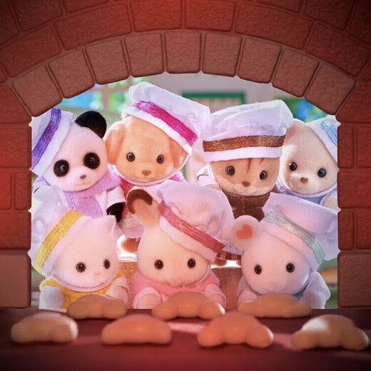 森贝儿家族（Sylvanian families）厨师7宝套装 过家家女孩玩具玩偶套装