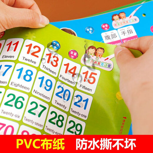 语森忆早教书0-3岁撕不烂破的书有声会说话的 手指点读玩具挂图0-3到6岁 会说话的睡前小故事101个故事