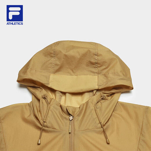 Fila Offizielle Frauenwebende Jacke 2025 Herbst Neue Outdoor-Sportarten lose einfache Kapuze-Top Urdu Khaki-Dk L 170/88a/l
