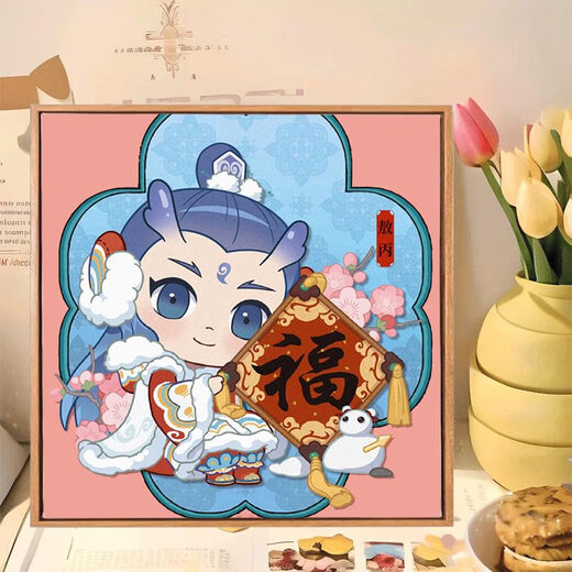 Clceyq Version von Nezha: Die Seeberiebel des Teufels Kind digitales Ölgemälde diy ao bing nezha cartoon Animation 2025 handgefertigt
