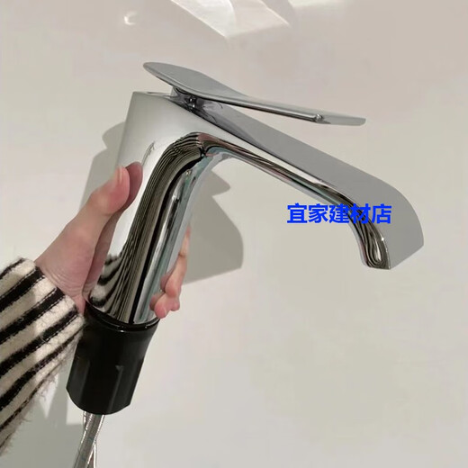 九牧（JOMOO）九牧全铜卫生间立式台面盆洗脸盆冷热水龙头32405-673 32045-473 32405-673/HAS-Z枪灰色