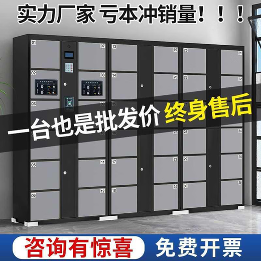 Yonghuan Supermarkt elektronischer Lagerschrank Einkaufszentrum Einkaufszentrum Aufbewahrungsschrank Gesichtserkennung Fingerabdruck Barcode Mitarbeiter intelligenter Speicher H1048 Türschlitztyp