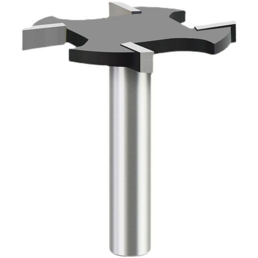 Lejiang Metrische Vierzahn-T-förmige Messer Holzbearbeitungskante Trimmmaschinenschlitzschneider-Gravurautomat Slot G-Type GRUOVE TOOL 12804 mm6t