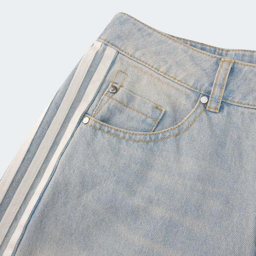 
Adidas (adidas) women's scimitar denim wash denim loose casual style LA old jeans KG0200 26
