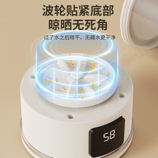 USB underwear washing machine socks laundry cup student dormitory mini washing machine small underwear washing machine blue light white blue light + three-speed timing