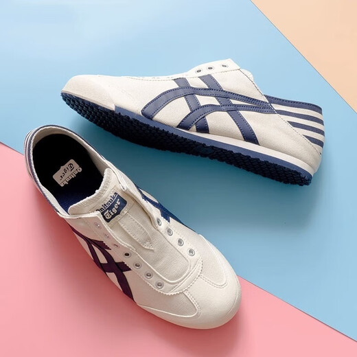 Chaussures pour hommes Ghost Tiger Ghost Chaussures Lazy Chaussures de femmes décontractées Tomb Tiger Tive Toivas Sports Breatch Sports Chaussures de Pédale Foot Rice Dark Blue 41.5