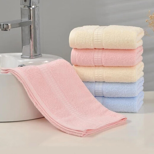Jie Liya (Grace) pure cotton children's extra-large soft bath face towels for men and women household Xinjiang long-staple cotton face towels 3 pieces