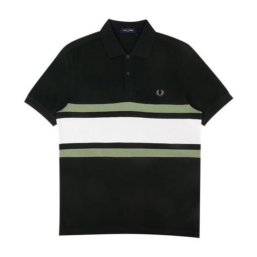 
Fred Perry men's polo shirt spliced ​​cotton short-sleeved polo shirt for men (classic letter logo polo shirt) FPM9903BEW (Q20) M