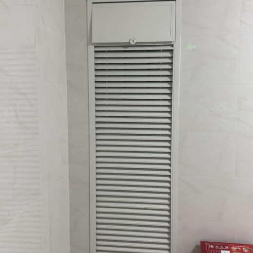 佳泰旺铝合金百叶窗通风口外墙装饰防雨空调百叶检查口定制 装饰面板宽370*1695高 定做白色
