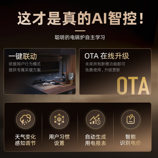 Shen'ao electric boiler semiconductor household fully automatic electric heating furnace water heating intelligent rural coal-to-electric 220v floor heating 380 dual-core copper semiconductor 12kw (220/380V pass boiler silent pump water tank exhaust valve conversion agent