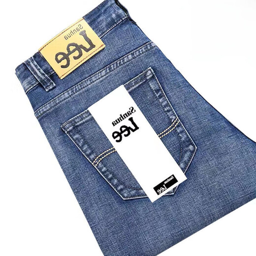Lee DPRRE Summer Dünne Stretch Jeans-Männergeschäft losen losen locker lässiger Großgröße Hochtütig atmungsaktiv